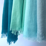 Maisy Cotton Modal Plain Scarf - Cerrulean