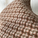 Winnie Houndstooth Knitted Scarf - Beige