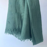 Cotton Modal Plain Scarf - Ocean Teal