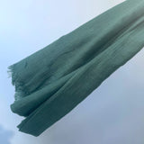 Cotton Modal Plain Scarf - Ocean Teal