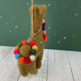 Handmade Felt Camel Decoration