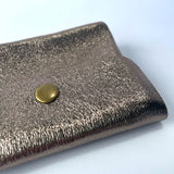 Penny Mini Leather Purse - Gold Metallic