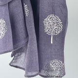 Sophia Rose Gold Foil Scarf - Lavender