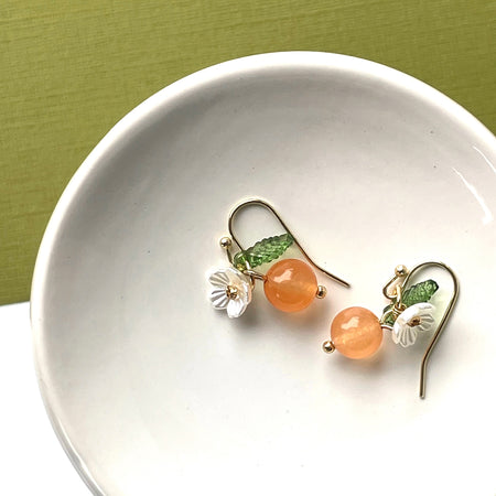 Tangerine Fruits Drop Earrings