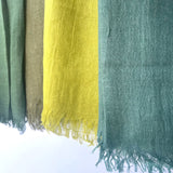 Maisy Cotton Modal Plain Scarf - Lime