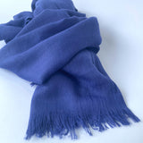 Cotton Modal Plain Scarf - Royal Blue