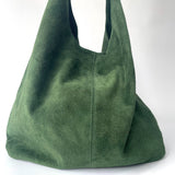 Annie Suede Shoulder Bag - Forest
