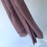 Cotton Modal Plain Scarf - Rose Dust