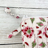 Quilted Cosmetic Bag - Floral