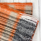 Sienna Soft Two Way Stripe Scarf - Orange