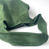 Annie Suede Shoulder Bag - Forest