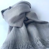 Cotton Modal Plain Scarf - Grey
