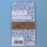 Blue Leaves Print Little Notebook