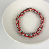 Recycled Glass Bracelet - Turquoise Multi