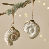 Sachin Shell Baubles - Rustic Gold (Set of 4)