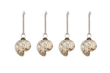 Sachin Shell Baubles - Rustic Gold (Set of 4)