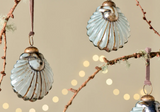 Sohni Shell Baubles - Gold & Cream (Set of 4)