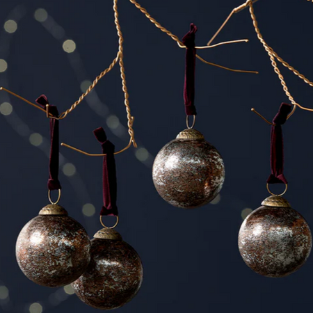 Darya Baubles - Antique Burgundy (Set of 4)