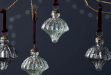 Onir Baubles - Clear & Slate Blue (Set of 4)