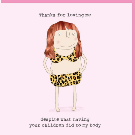 Thanks For Loving Me Card