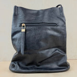 Slouchy Colour Block Handbag - Black
