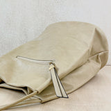 Slouchy Colour Block Handbag - Camel