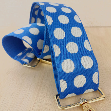 Blue Dotty Bag Strap