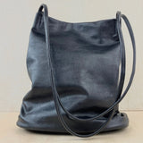Slouchy Colour Block Handbag - Black