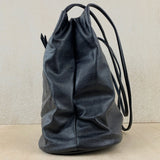 Slouchy Colour Block Handbag - Black