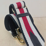 Red Stripe Woven Bag Strap