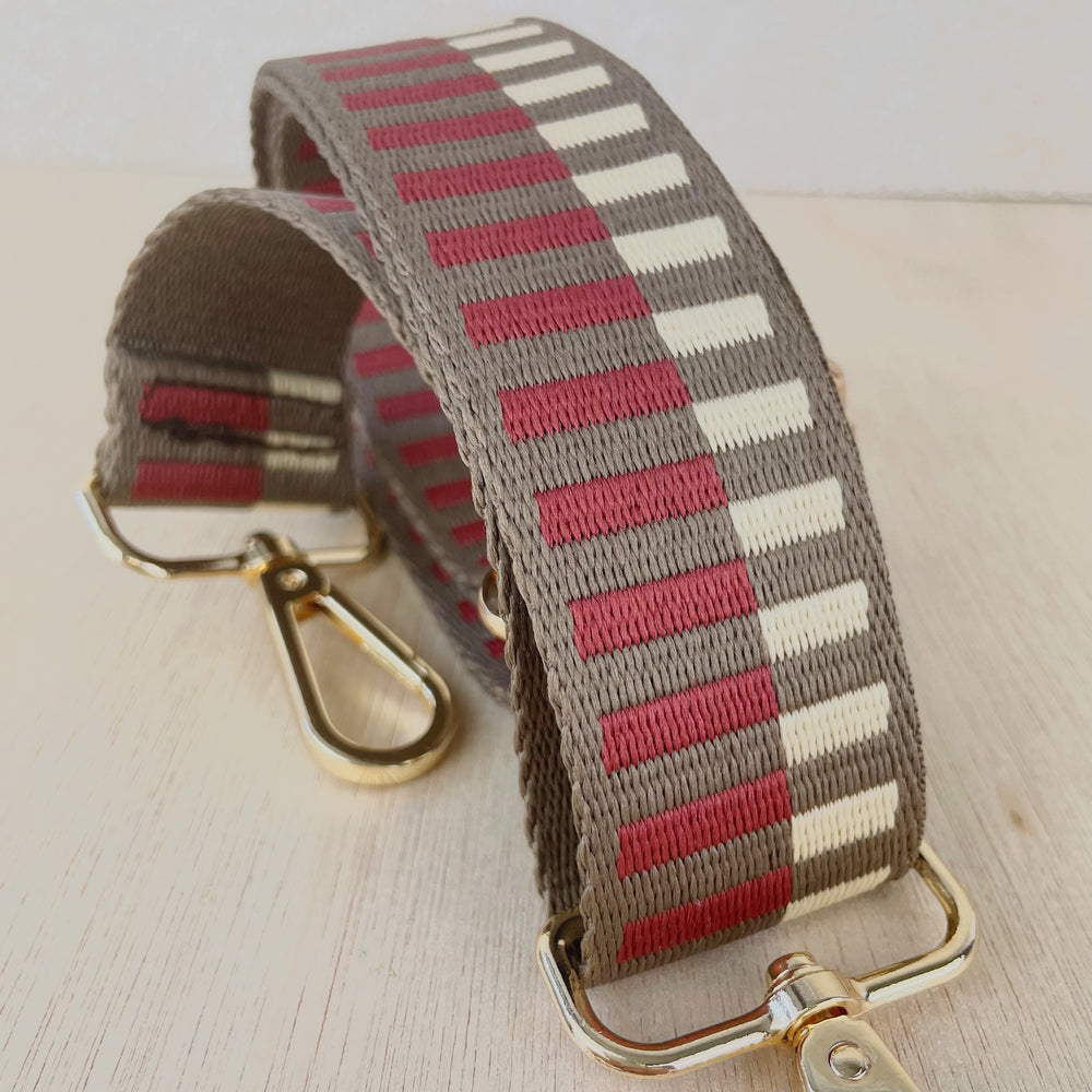 Neutrals Stripe Woven Bag Strap