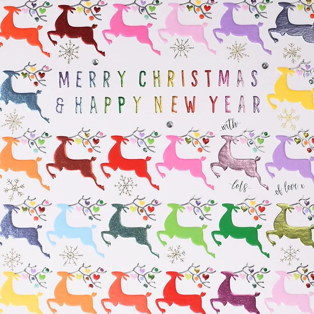 Luxury Merry Christmas Reindeer Card
