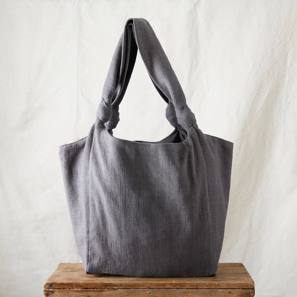 Jogi Slouchy Cotton Shoulder Bag - Grey