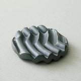 Bunda Handmade Ridged Stoneware Soap Dish