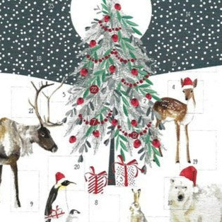 Advent Calendar Christmas Scene Card