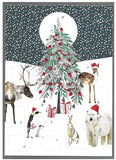 Advent Calendar Christmas Scene Card