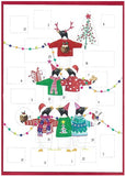 Advent Calendar Christmas Balancing Penguin Card