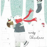 Advent Calendar Christmas Polar Bear Card