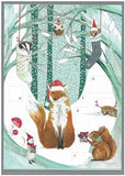Advent Calendar Christmas Woodland Scene Card