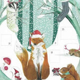 Advent Calendar Christmas Woodland Scene Card