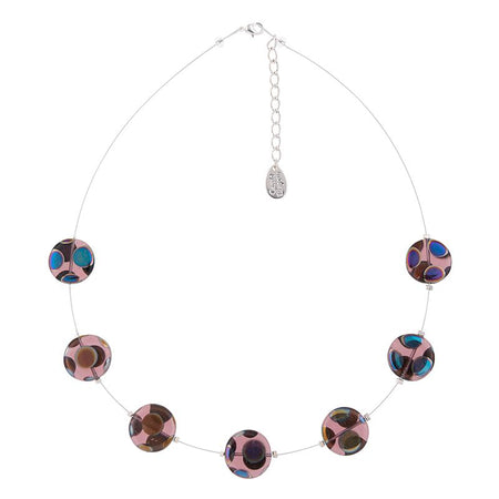 Dotty Puddles Purple Necklace