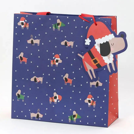 Festive Dogs Gift Bag - Medium