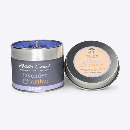 Lavender & Amber Scented Candle