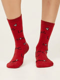 Love GOTS Organic Cotton Socks in a Bag - Berry Red