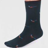 Jamal Pheasant GOTS Organic Cotton Socks - Forest Green