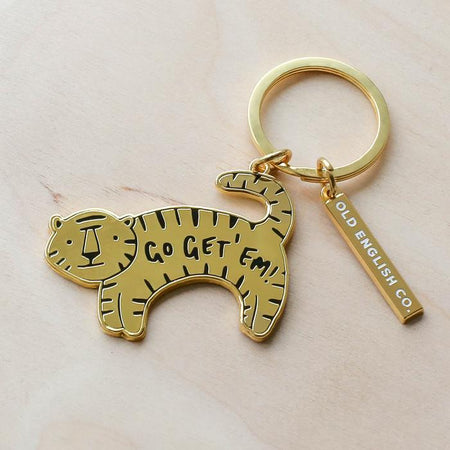 Go Get 'Em Tiger Keyring