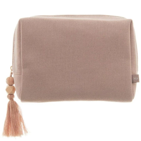 Cotton Boxy Cosmetic Bag (small) - Blush Pink