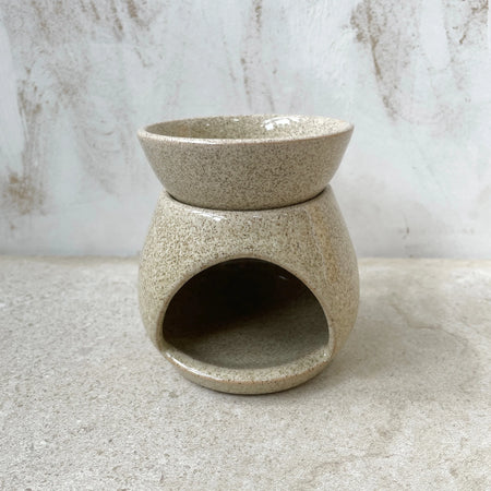 Sunu Handmade Stoneware Wax Melt Burner - Vanilla Cream