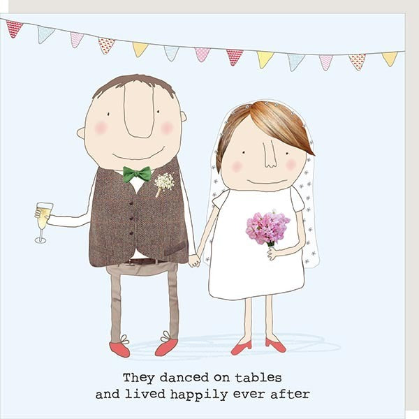 Dance On Tables Wedding Card