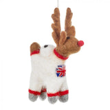 Handmade Felt Reindeer Astronaut Decoration